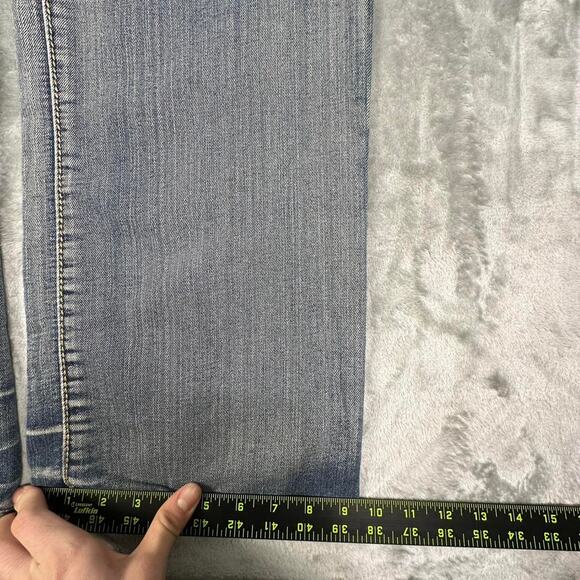 Vintage Y2K CJ Black Premium Cross Embellished Relaxed Straight Fit Jeans 36/32 - Picture 6 of 8